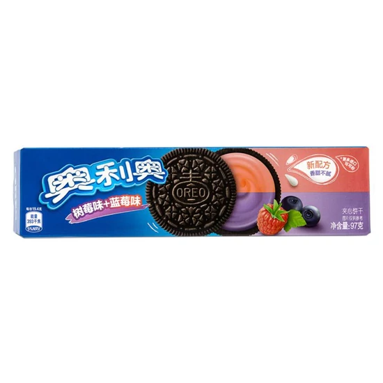 Oreo Keksz Áfonya és Málna Ízű, 97gr (Mondeléz)