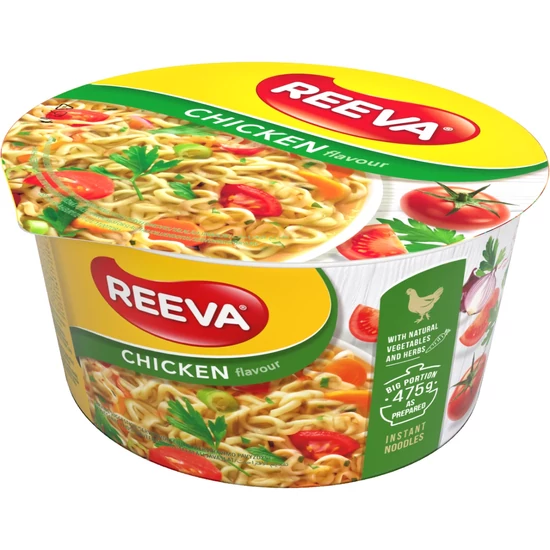 Marhahús Ízű Instant Tésztaleves Szárított Zöldségekkel, 75gr (Reeva) 