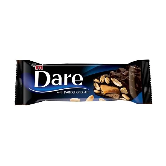 Étcsokoládé Bevonatos Karamell Szelet Földimogyoróval, 45gr (Dare)