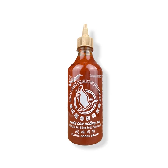 Sriracha Csípős Chiliszósz Fokhagymával, 455ml (Flying Goose)