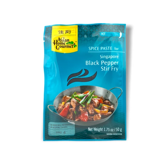 Szingapúri Feketeborsos Sült, 50gr (Asian Home Gourmet)