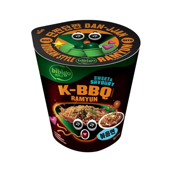 Koreai Stílusú BBQ Ízű Ramen, 98gr (Bibigo)
