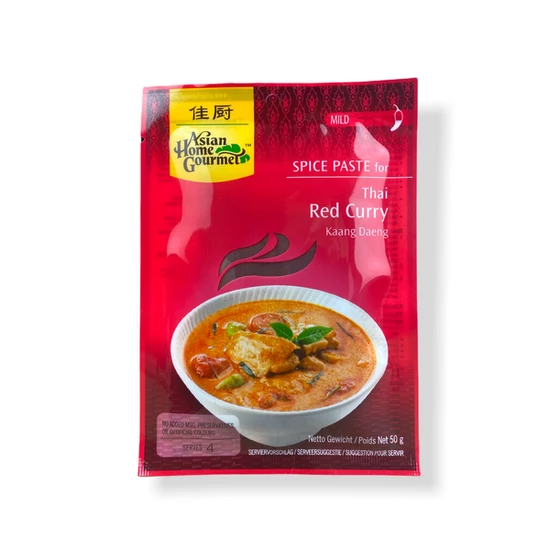 Thai Vörös Curry Fűszerpaszta, 50gr (Asian Home Gourmet)