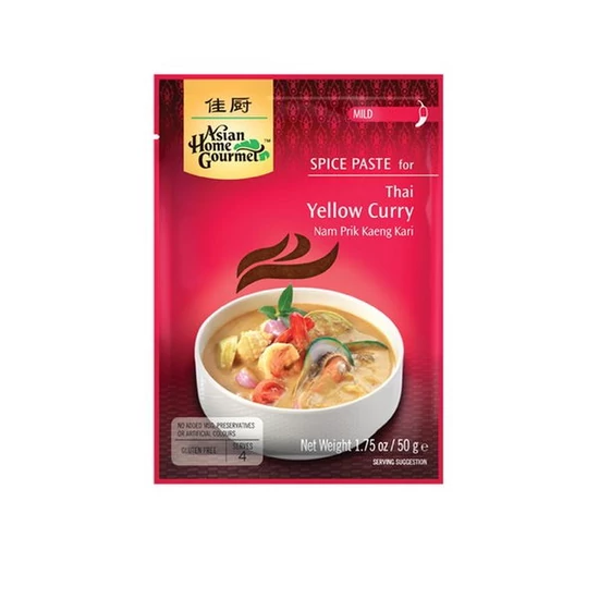 Thai Sárga Curry Fűszer Paszta, 50gr (Asian Home Gourmet)