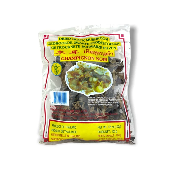 Szárított Fekete Fafül Gomba, 100gr (Thai Dancer)