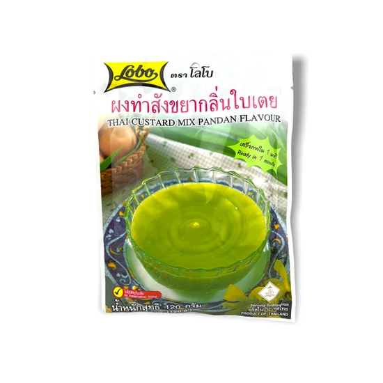 Thai Puding Keverék Pandan Ízesítéssel, 120gr (Lobo)