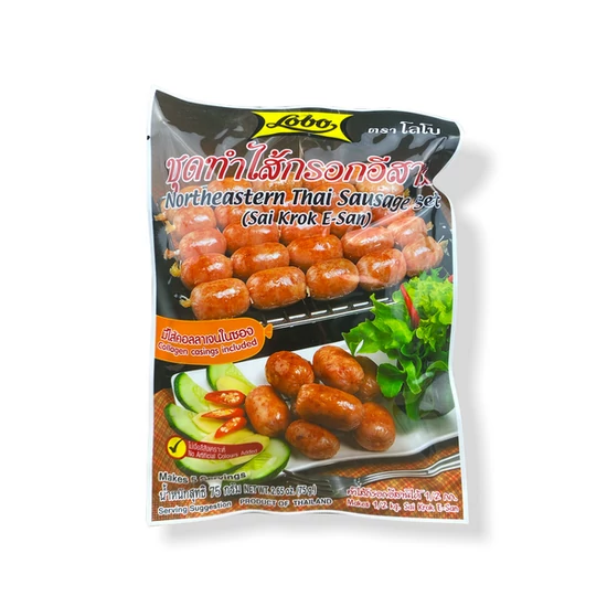 Thai Kolbászkészlet - Sai Krok E-San, 75gr (Lobo) fűszerek+rizs+bél