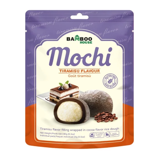 Tiramisu Mochi, 180gr (Bamboo House)