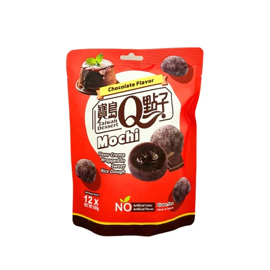 Gluténmentes Csokoládé Ízű Mochi, 180gr (Q Brand)