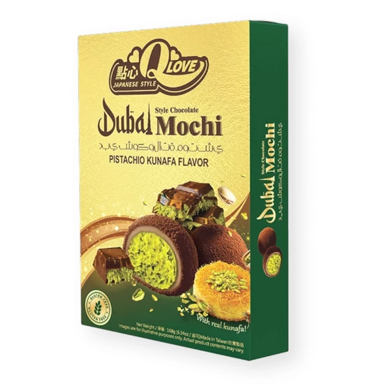 Dubai Pisztáciás Mochi, 168gr (QLove)