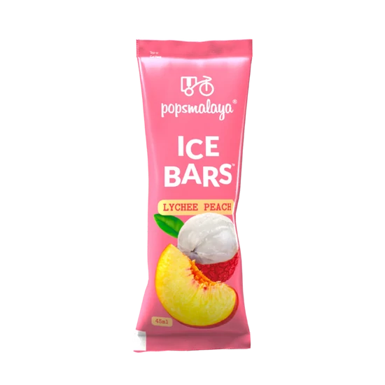 Licsi Őszibarack Ízű Jégnyalóka, (6x45ml) 270ml (Popsmalaya)