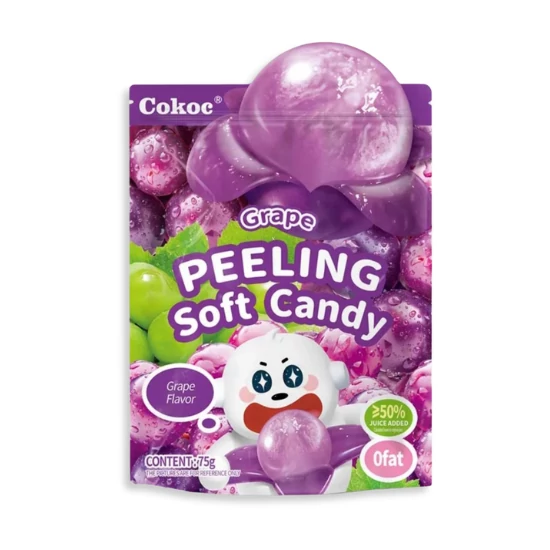 Hámozható Szőlő Ízű Gumicukor, 75g (Cokoc)