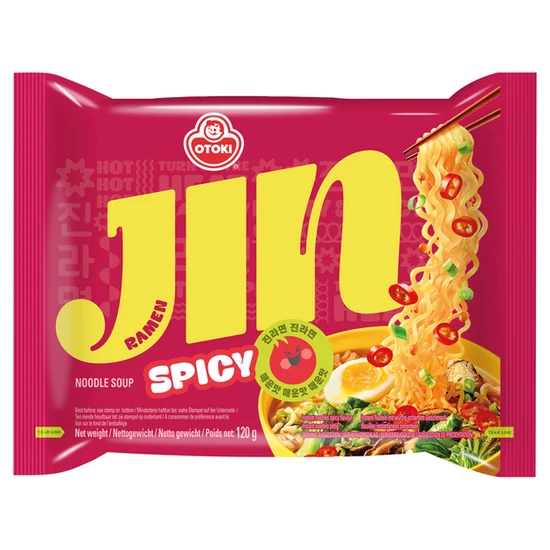 Jin Ramen - Csípős Tésztaleves, 120gr (Ottogi)