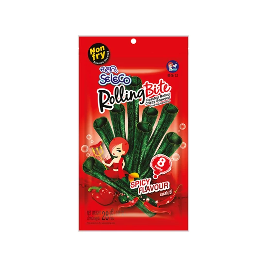 Ropogós Alga Tekercs Snack - Csípős, 28gr (Seleco)