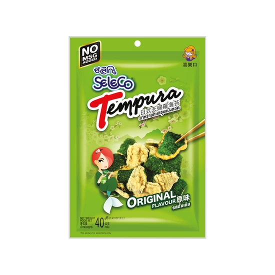 Tempurával Bevont Ropogós Sült Alga - Eredeti Ízű, 40gr (Seleco)
