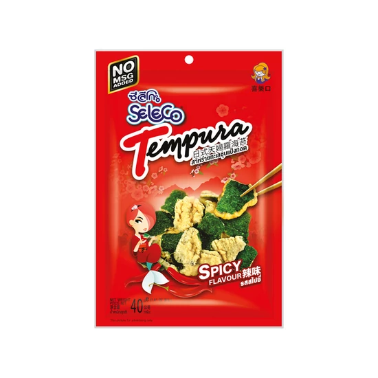 Tempurával Bevont Ropogós Sült Alga - Csípős Ízű, 40gr (Seleco)