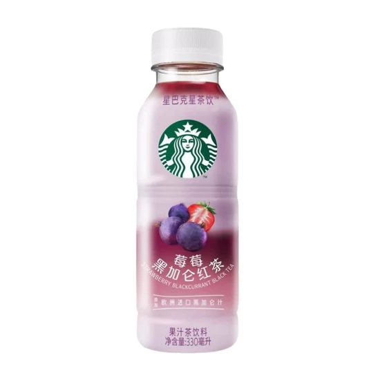 Frissítő Tea Eper&Feketeribizli Fekete Teával, 330ml (Starbucks)