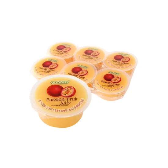 Maracuja Zselé Kókusz Darabkákkal, 6x80gr (Cocon)