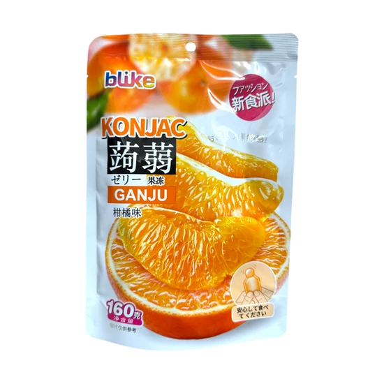 Mandarin Ízű Konjac Zselé, 160gr (Jin Defu)