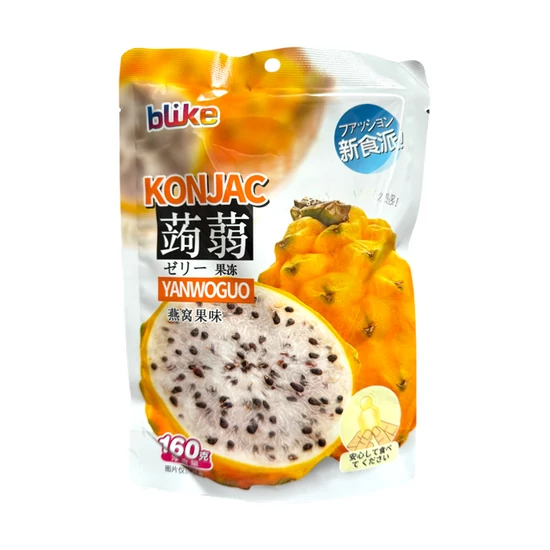 Sárga Sárkánygyümölcs Ízű Konjac Zselé, 100gr (Jin Defu)
