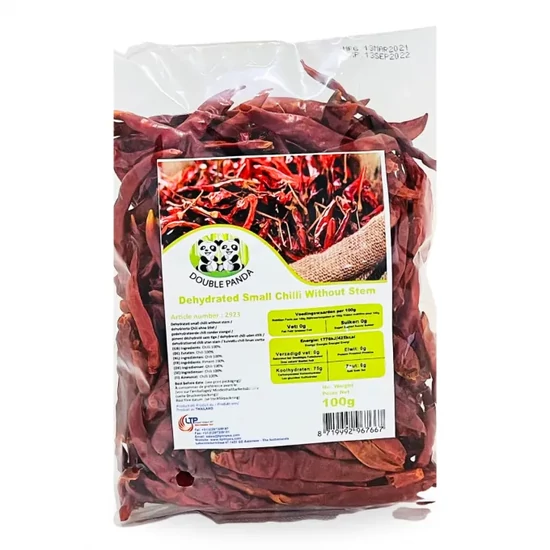 Szárított Chili Paprika Kicsi (5-7cm), 100gr (Double Panda)
