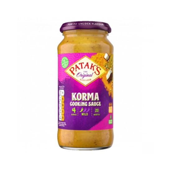 Gluténmentes Korma Curry Szósz, 450gr (Patak's)