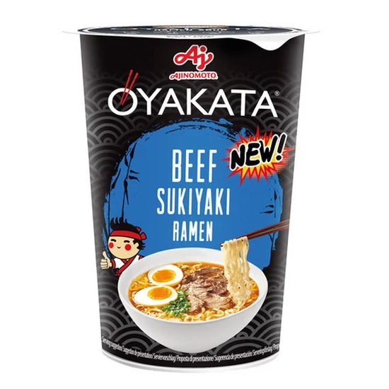 Instant Japán Ramen Sukiyaki Marha, 64gr (Oyakata)