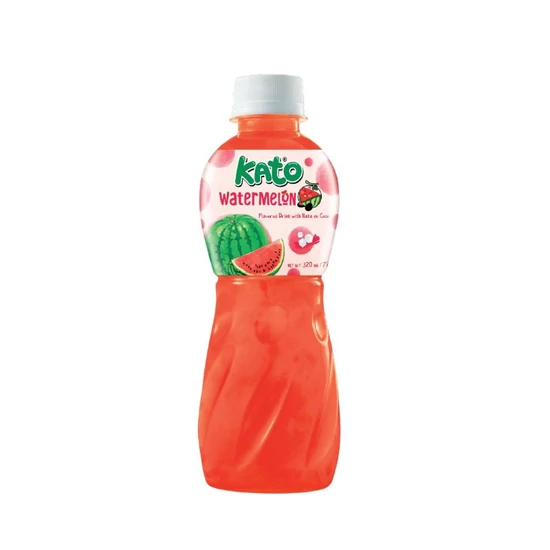 Görögdinnye Ízű Üdítőital Kókusz Darabokkal, 320ml (Kato)