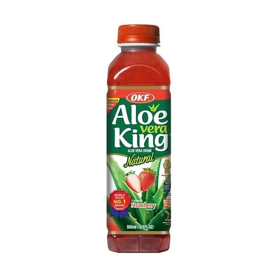 Aloe Vera Ital Eper Ízű, 500ml (OKF)