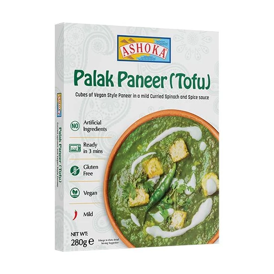 Instant Palak Paneer (Tofu) Készétel, 280gr (Ashoka)