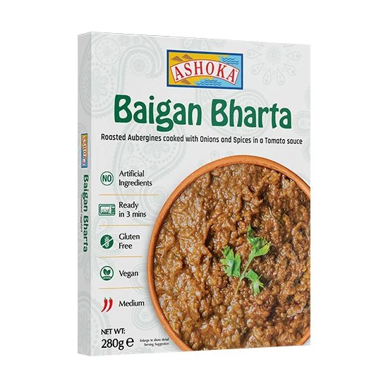 Instant Baigan Bharta Készétel, 280gr (Ashoka)