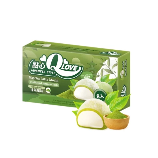Matcha Latte Mini Mochi, 80gr (QLove)