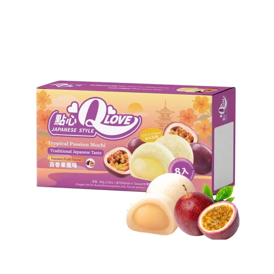Maracuja Mini Mochi, 80gr (QLove)