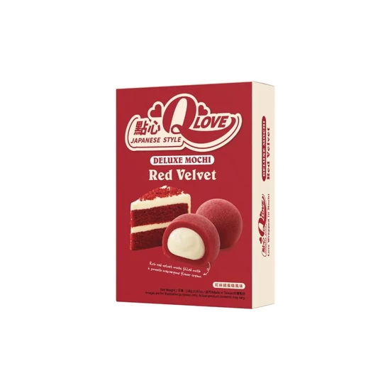 Vörös Bársony Mochi, 168gr (QLove)