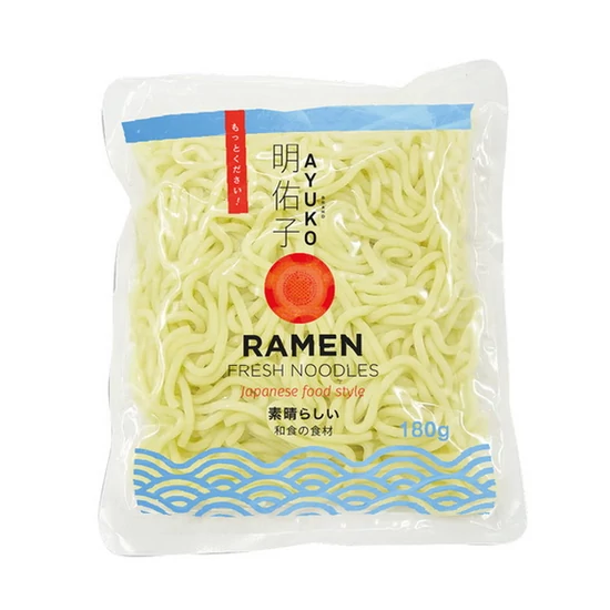 Japán Stílusú Friss Ramen Tészta, 180gr (Ayuko Brand)