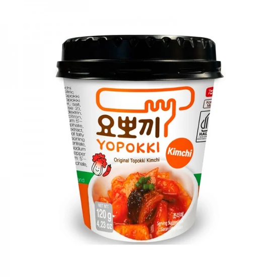 Instant Eredeti Kimchis Yopokki Pohárban, 120gr (Young Poong)