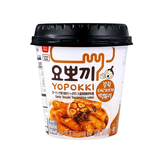 Fokhagymás Teriyaki Yopokki Pohárban, 120gr (Young Poong)