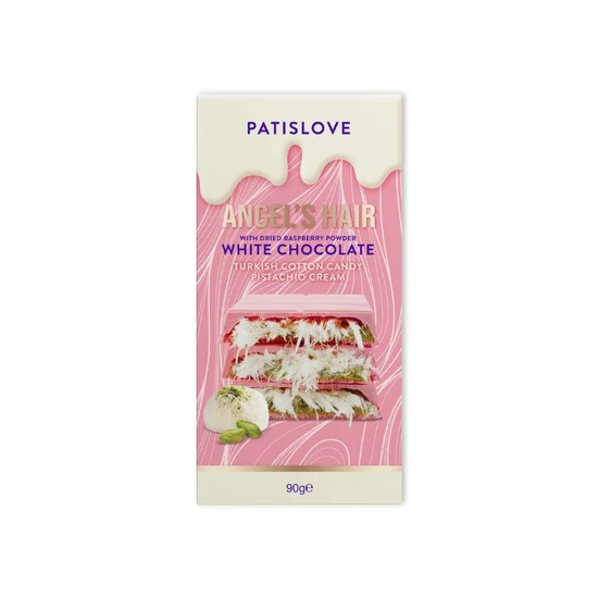 Angel Hair Dubai Rózsaszín Csokoládé, 90gr (Patislove)