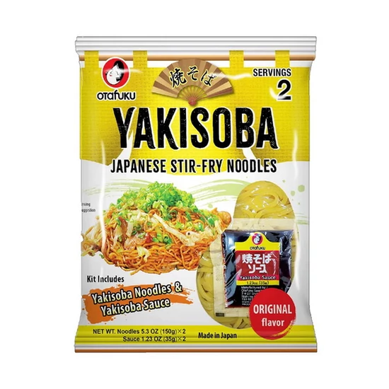 Japán Yakisoba Tészta - két adag, 370gr (Otafuku)