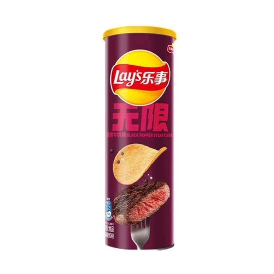 Fekete Borsos Steak Ízű Chips, 90gr (Lay's)