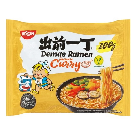 Demae Ramen - Japán Curry Ízű Tésztaleves, 100gr (Nissin)