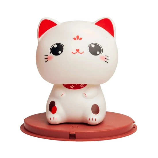 Lucky Cat Bólogatós Nyitott Szemű Szolár Figura (Emro)
