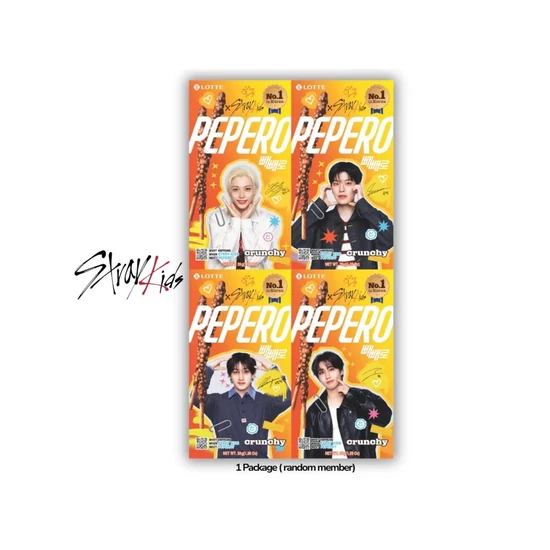 Pepero Stray Kids Crunchy Ropi, 39gr (Lotte)
