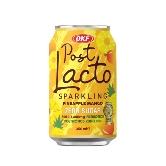 Cukormentes Szénsavas Ananász Mango Ízű Ital, 350ml (OKF)