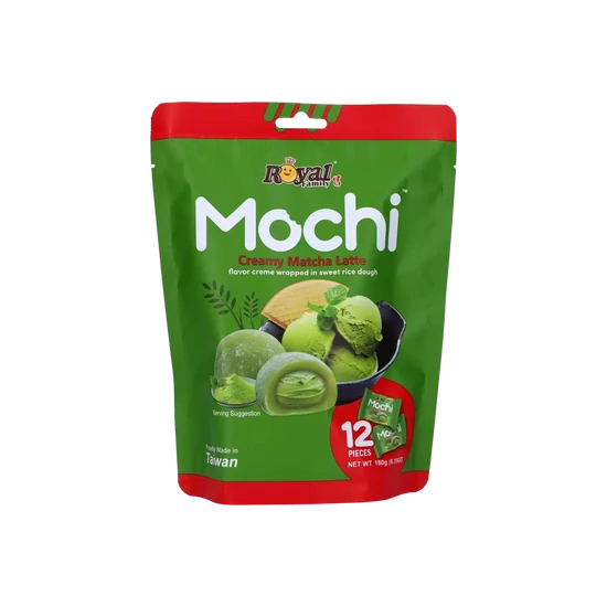 Krémes Matcha Latte Ízű Mochi, 180gr (Royal Family)