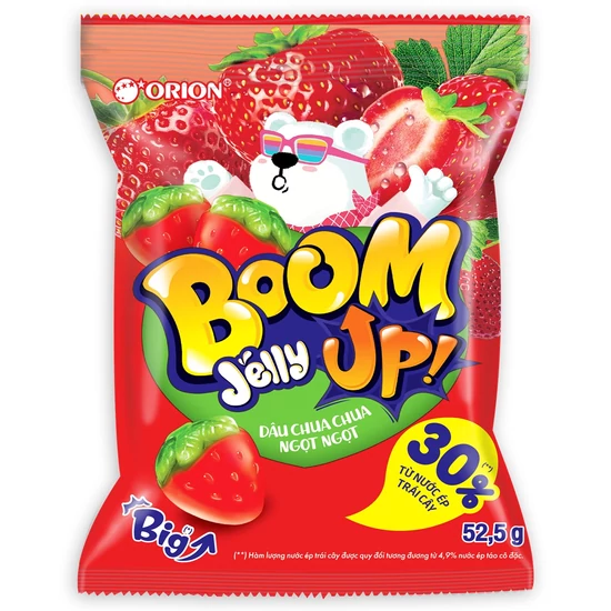 Boom Eper Ízű Gumicukor, 52,5g (Orion)