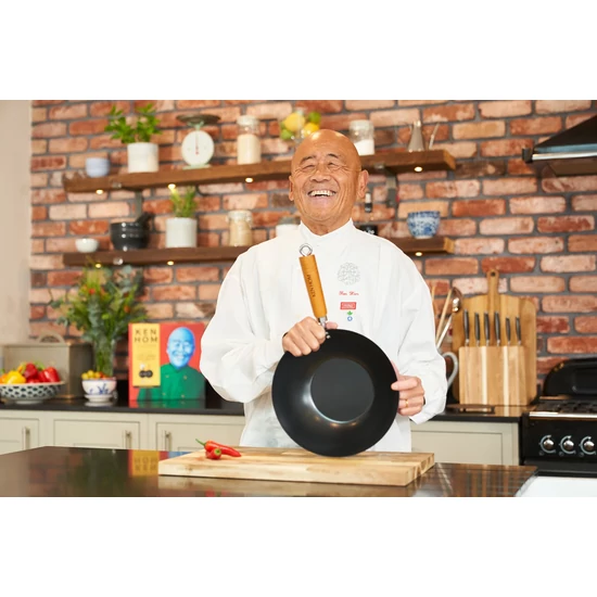 Klasszikus Tapadásmentes Szénacél Wok 35cm (Ken Hom)