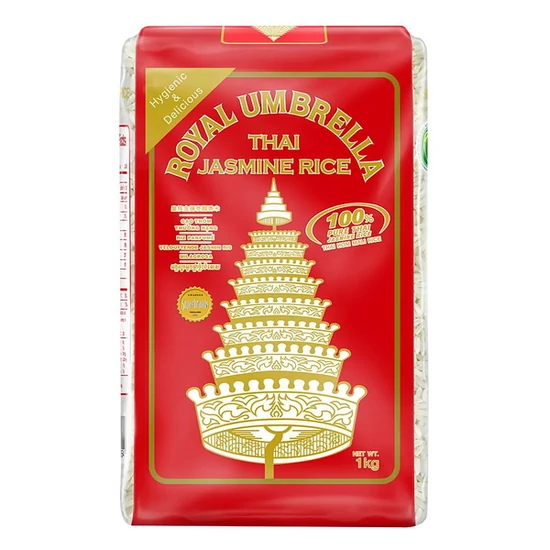 Fehér Illatos Jázmin Rizs Thai Hom Mali, 1 kg (Royal Umbrella)