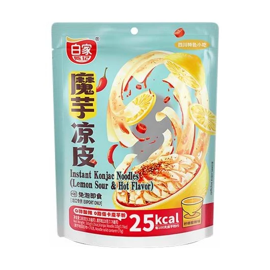 Instant Konjac Tészta Csípős Savanyú, 265gr (Baijia)