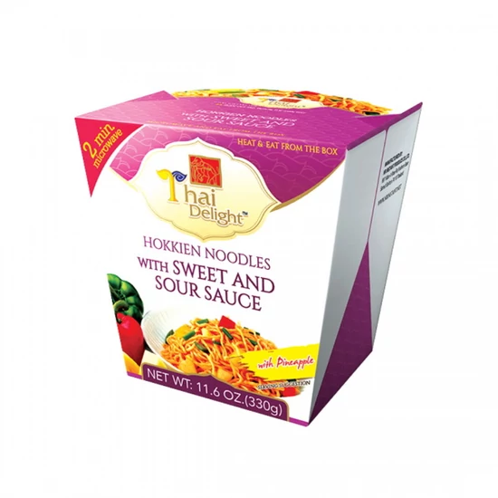 Hokkien Tészta Édes Savanyú Szósszal Dobozos Készétel, 330gr (Thai Delight)
